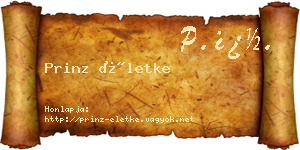 Prinz Életke névjegykártya